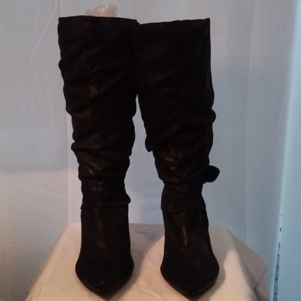 Call It Spring Black Wedge Boots